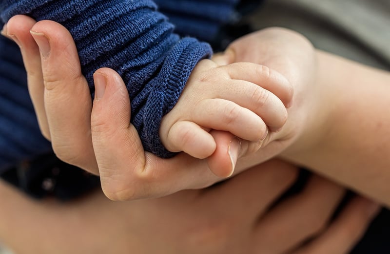 Hands holding a heart